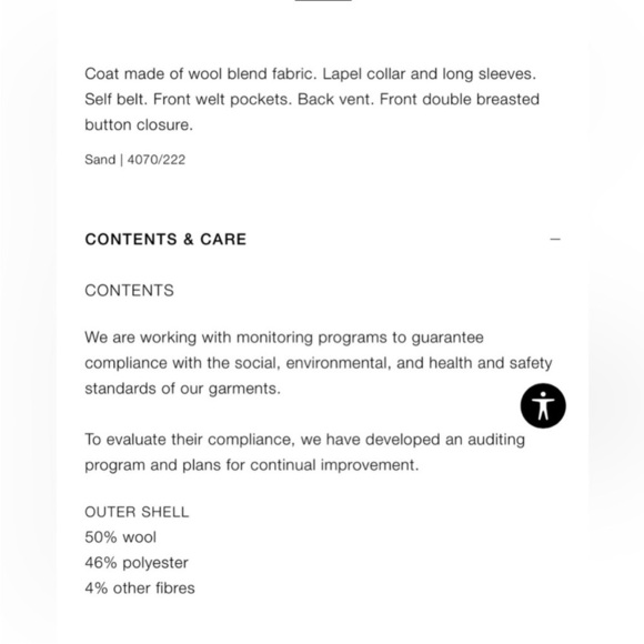 Oversized double breasted wool trench coat - Picture 10 of 11